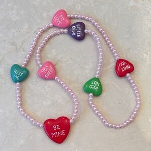 Valentines sweetheart stretchy necklace
